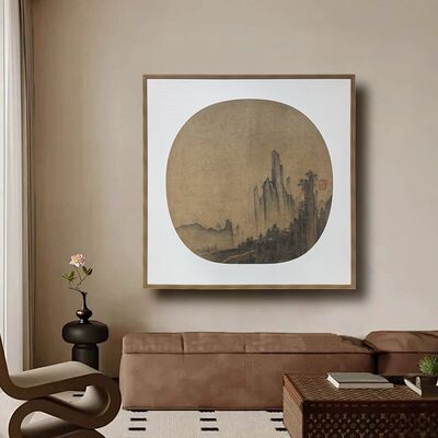 Chinese retro art style Premium Canvas Printed Oil Painting with Fine Texture