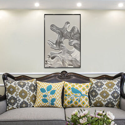 Hand Painted Oil Painting Abstract Texture Mural Canvas Wall Art with Customized Size