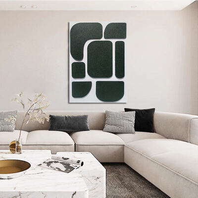 Modern Luxury Hand Painted Oil Painting with 3D Frosted Thick Texture Landscape Canvas Wall Art Customized Size