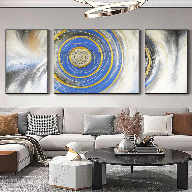Modern Abstract Style Hand Painted Oil Painting on Canvas - Customized Size and Ready to Hang Wall Art